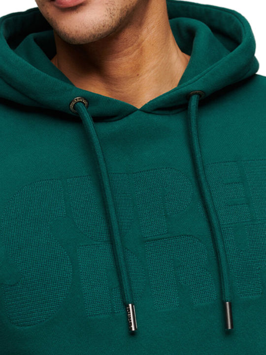 Superdry VINTAGE CORE SOURCE Men's Sweatshirt with Hood Green