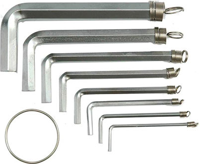 Vorel Σετ 10 Κλειδιά Allen σε Σχήμα L 1.5-10mm