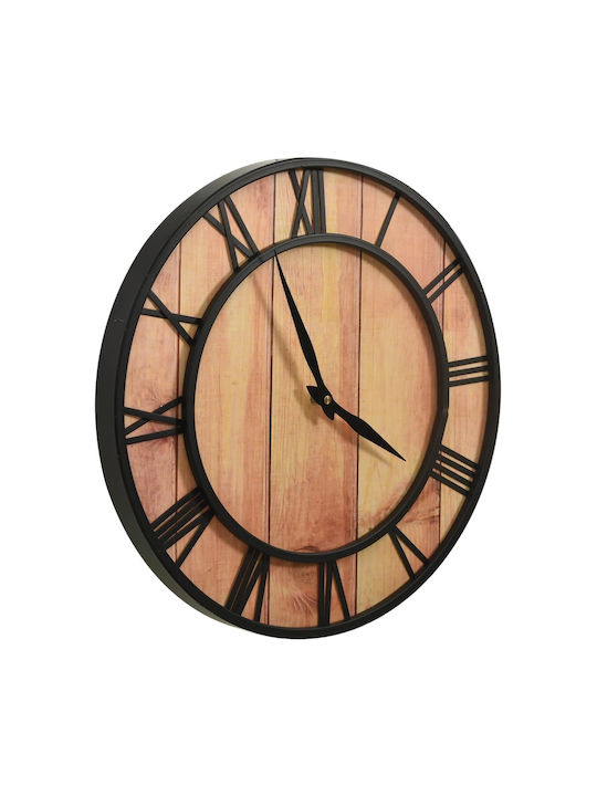vidaXL Antique Wall Clock Wooden Brown Ø39cm