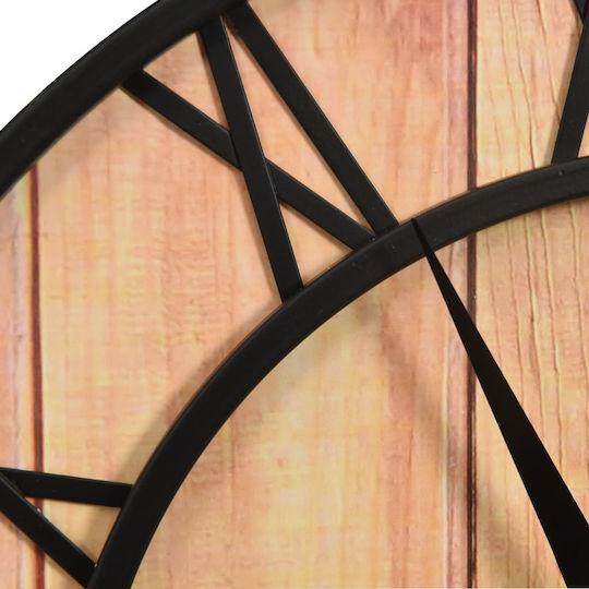 vidaXL Antique Wall Clock Wooden Brown Ø39cm