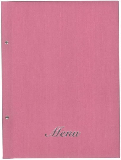 Next Menu Holder made of PU Leather in Pink Color Fabric