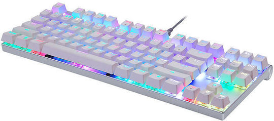 Motospeed CK101 Gaming Mechanical Keyboard Tenkeyless with Outemu Red switches and RGB lighting (English US) White