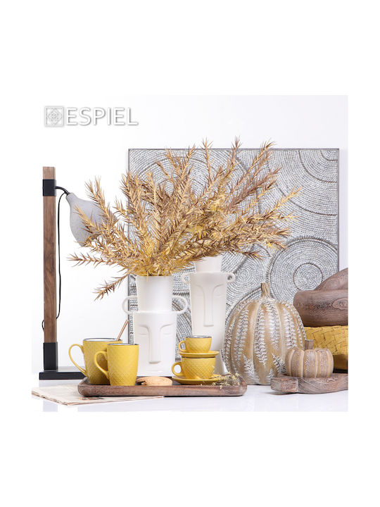 Espiel Leaves Painting Metallic 93x93cm