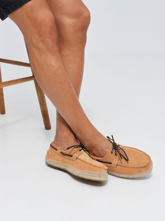 Suede Ανδρικές Εσπαντρίγιες σε Μπεζ Χρώμα
