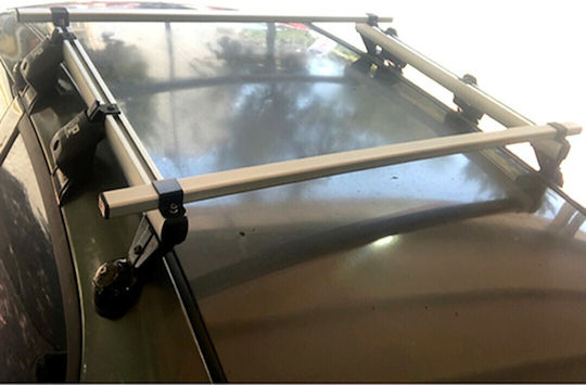 La Prealpina Aluminum Car Roof Bar Calypso 1.10 for Skoda Roomster 3D 2007+ without Legs Silver