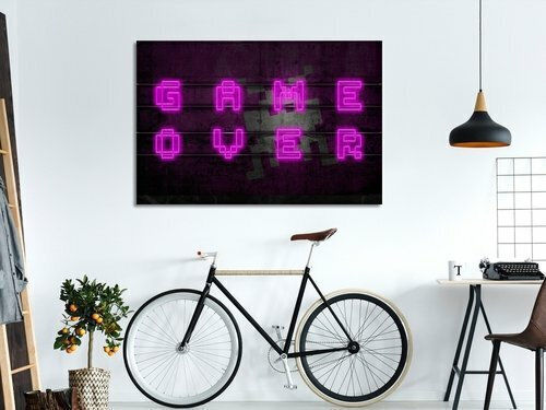 Polihome Neon Roz pe Pânză 120x80 cm