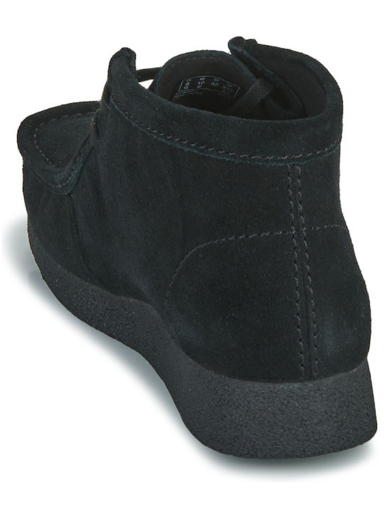 Wallabee Μαύρα Ανδρικά Μποτάκια