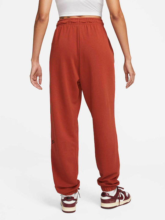 Nike Sportswear French Terry Sweatpants Orange