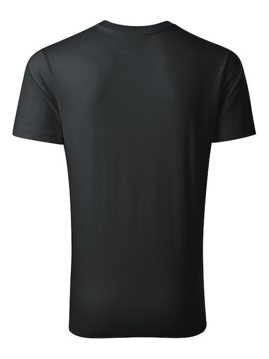 Rimeck Ανδρικό Διαφημιστικό T-shirt Κοντομάνικο σε Γκρι Χρώμα