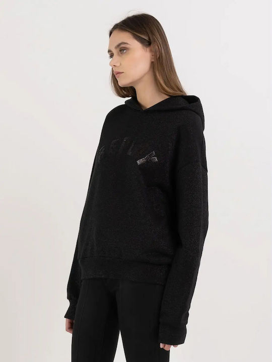 Replay Women's Hooded Sweatshirt Black