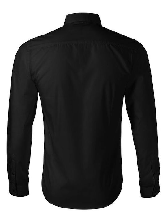 Malfini Men's Shirt Long Sleeve Black