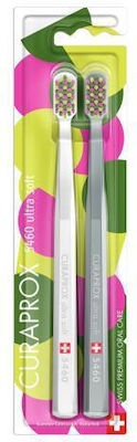 Curaprox CS 5460 Duo Summer Special Edition Manual Toothbrush Ultra Soft White / Grey 2pcs