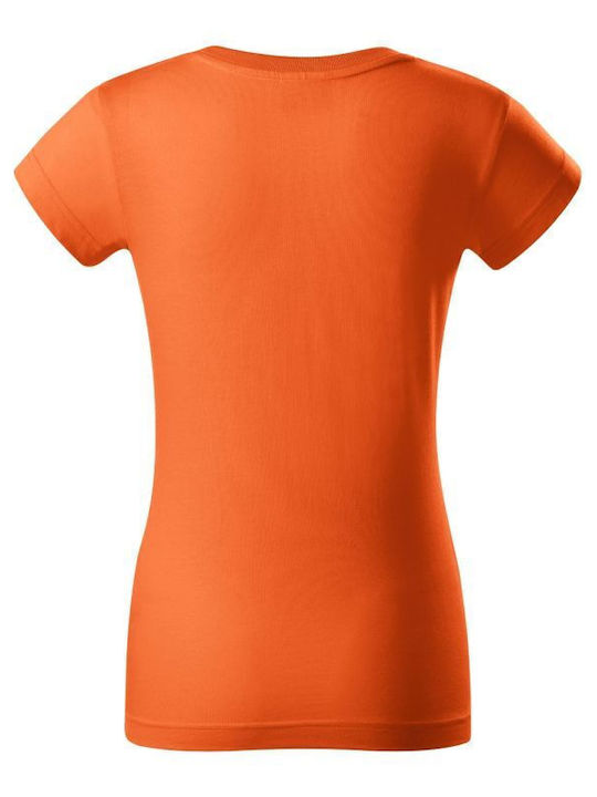 Rimeck Γυναικείο Διαφημιστικό T-shirt Κοντομάνικο σε Πορτοκαλί Χρώμα
