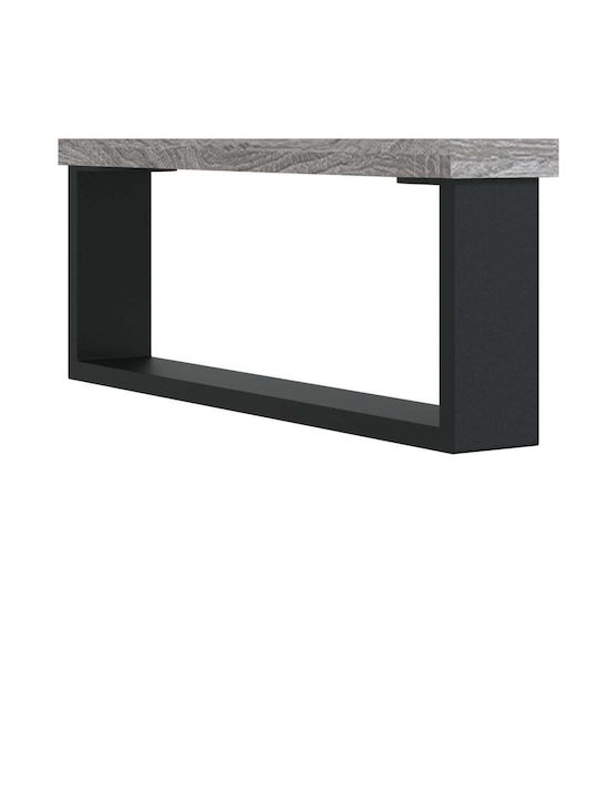 Wooden Bedside Table Gray 40x35x47.5cm