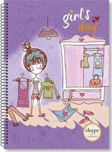 Shape Notebooks Σπιράλ Τετράδιο Ριγέ Β5 90 Φύλλων 3 Θεμάτων (Διάφορα Σχέδια)
