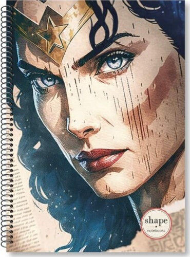 Shape Notebooks Σπιράλ Τετράδιο Ριγέ Β5 30 Φύλλων Heroes (Διάφορα Σχέδια)