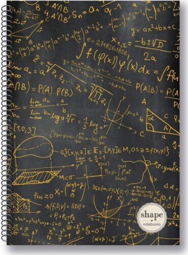 Shape Notebooks Спирална Тетрадка На Райета B5 90 Листове 3 Теми (Различни Дизайни)