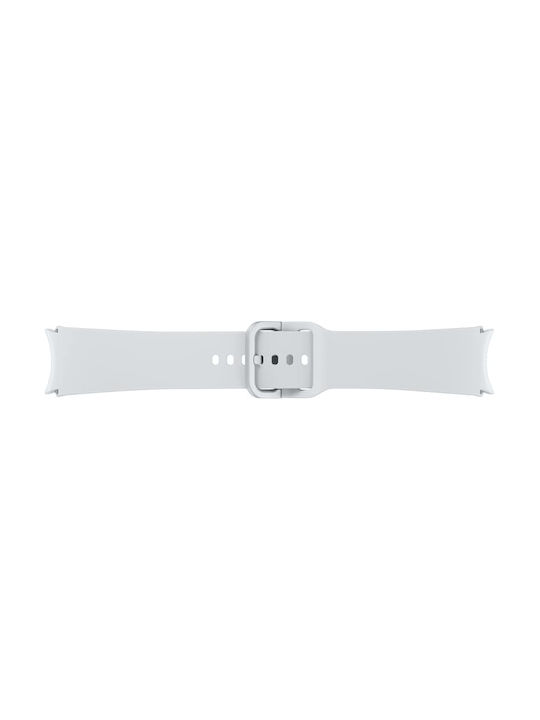 Samsung Λουράκι Σιλικόνης Ασημί (Galaxy Watch4/5/6/7/FE/4 Classic/6 Classic/5 Pro)