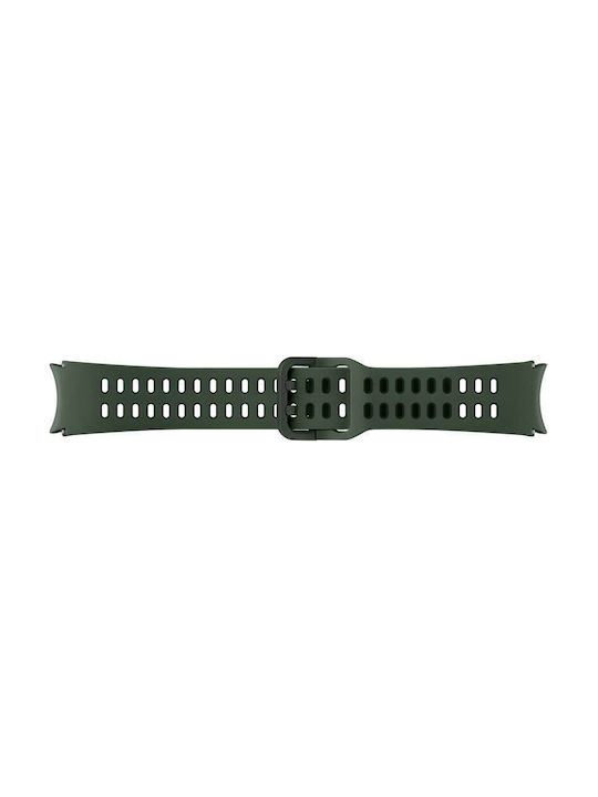 Samsung Strap Silicone Green/Black (Galaxy Watch4/5/6/7/FE/4 Classic/6 Classic/5 Pro)
