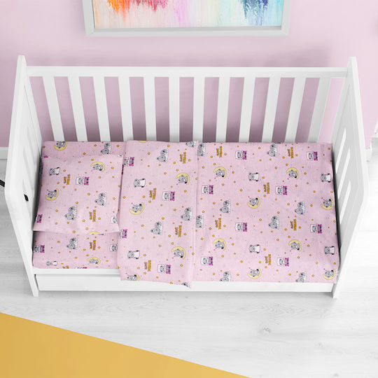 Dimcol с Ластик Sweet Dreams Розов 70x140см Dimcol с Ластик Sweet Dreams Розов 70x140см