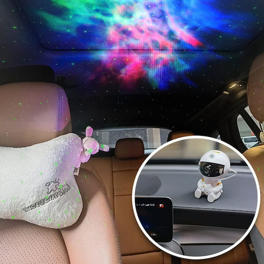 XO Παιδικό Φωτιστικό Projector Astronaut Sky με Προβολή Αστεριών Λευκό 8.5x5x7.6εκ.