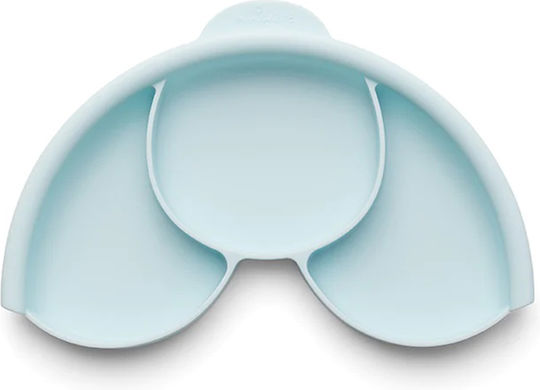 Miniware Baby Food Plate made of Silicone Light Blue