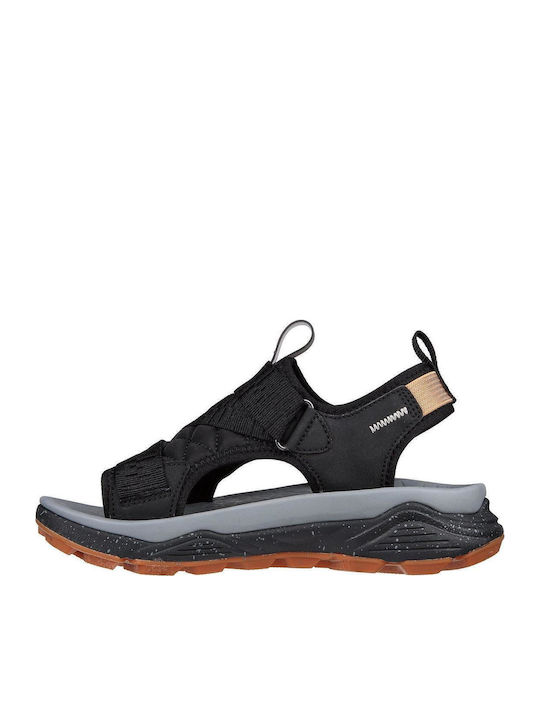 Runyon Lumi Women's Flat Sandals in Black Color