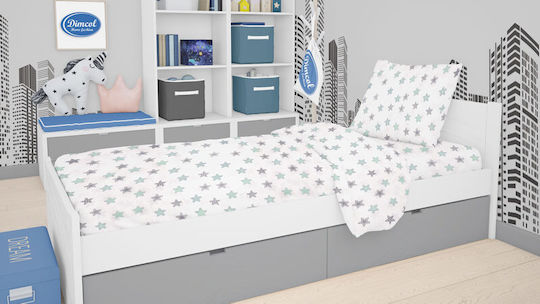 Dimcol Star Πάνα Αγκαλιάς Χασέ Πράσινο 80x80εκ.