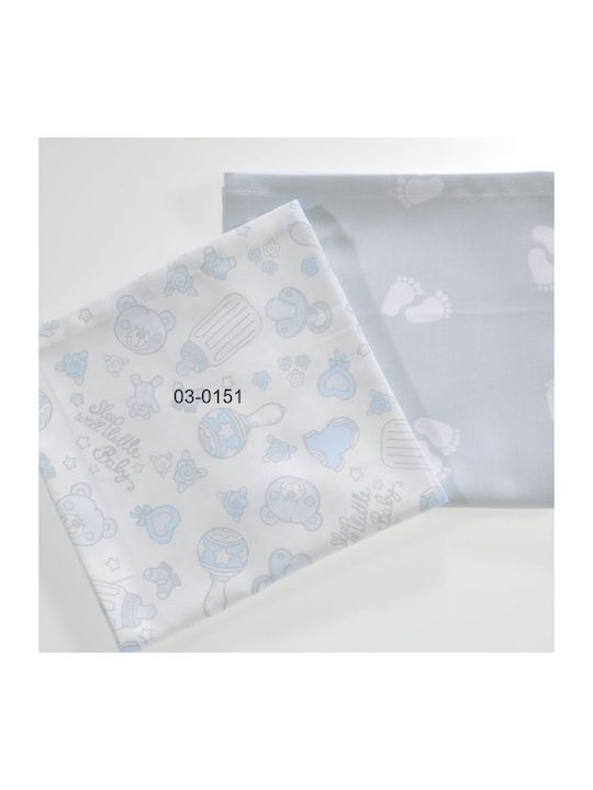 Down Town Home Swaddle Blanket 673 White 80x80cm