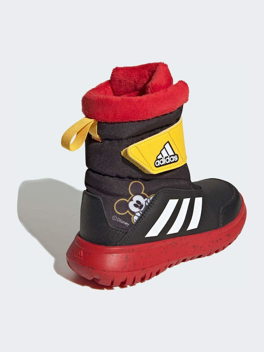 Winterplay x Disney Kids Snow Boots with Velcro Core Black / Cloud White / Better Scarlet