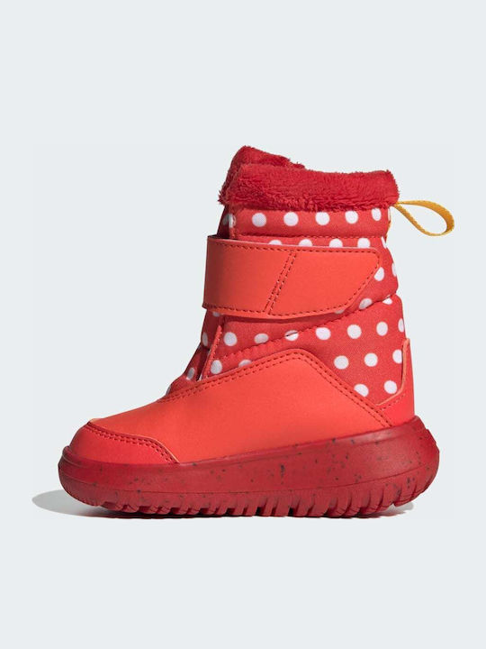 Winterplay x Disney Kids Snow Boots with Velcro Bright Red / Cloud White / Better Scarlet