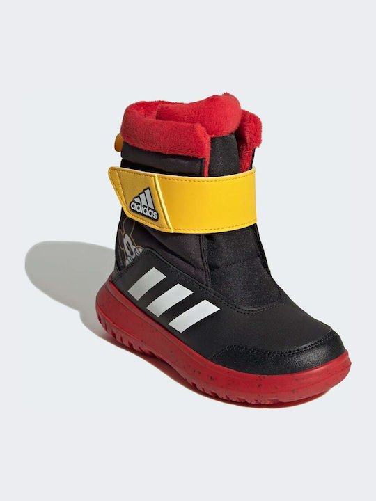 Winterplay x Disney Kids Snow Boots with Velcro Core Black / Cloud White / Better Scarlet