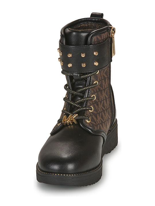 Kinderstiefel mit Reißverschluss Braun