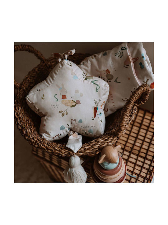 La Millou Crib Decorative Pillow with Music Pink 21cm Fruits
