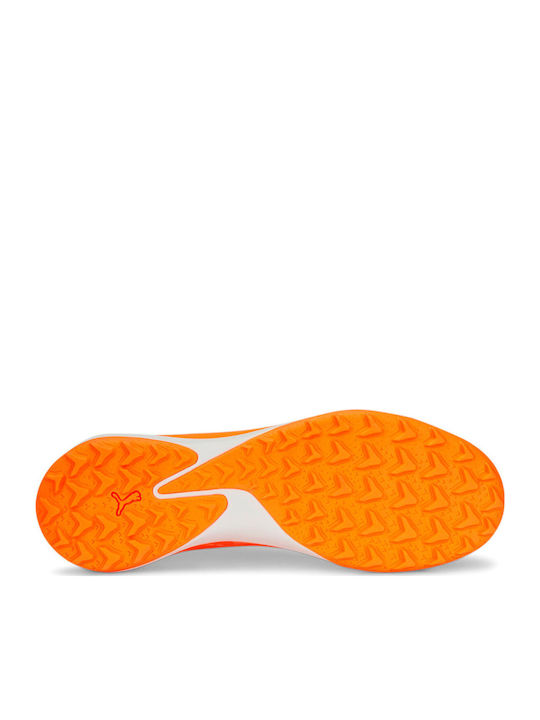 PUMA Ultra Eltimate Cage Football Shoes with Molded Cleats Ultra Orange / White / Blue Glimmer