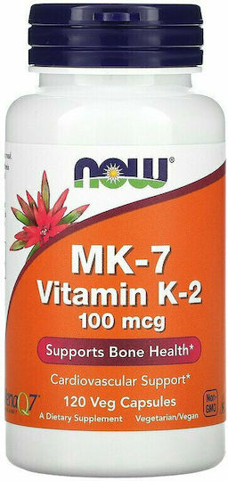 Now Foods MK-7 Vitamin K-2 Vitamin für die Knochengesundheit 100mcg 120 veg. Kappen