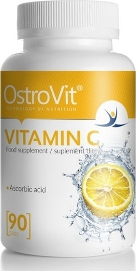 OstroVit Vitamin C Vitamin for Immune System Boost, the Skin & Antioxidant Action 1000mg 90 Tablets