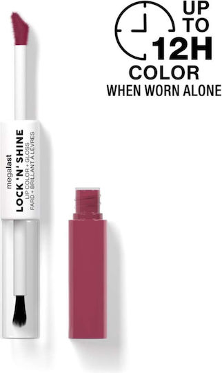 Wet n Wild Megalast Lock ‘n’ Shine Lip Color & Gloss Liquid Lipstick Sheer Pinky Promise 8ml