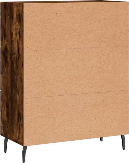 Schrank Boden Smoky Oak 69.5x34x90cm