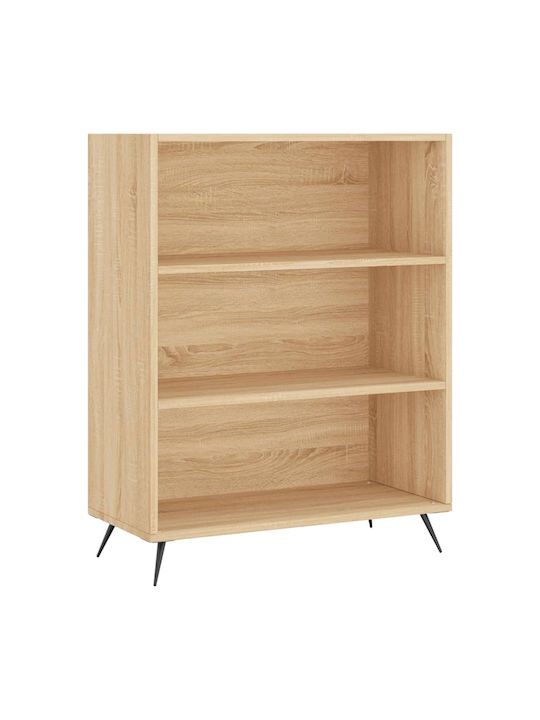 Floor Chipboard Bookcase Sonoma 69.5x32.5x90cm