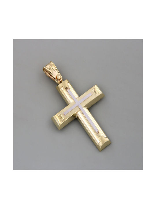 Anorado Men's Gold Cross 14K