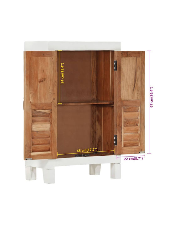 Ντουλάπι Δαπέδου Λευκό 55x30x90εκ.