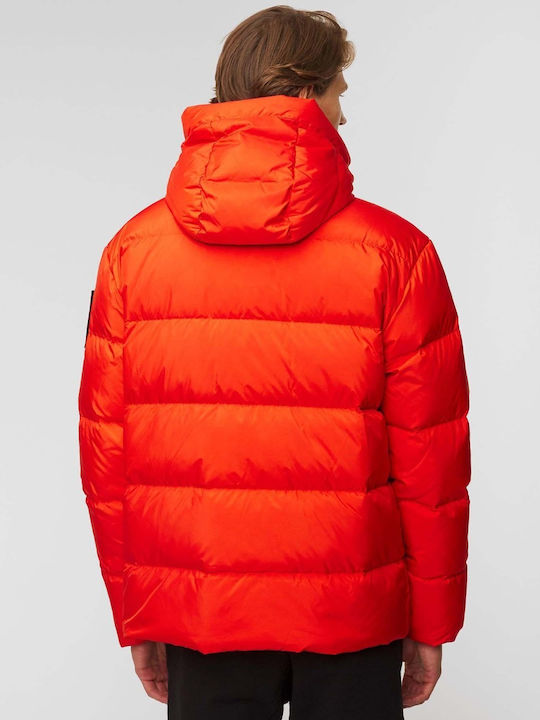 Moose Knuckles Herren Winter Jacke Puffer Orange