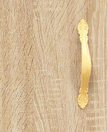 Wohnzimmerschrank aus Spanplatte Beige 69,5x31x115 cm