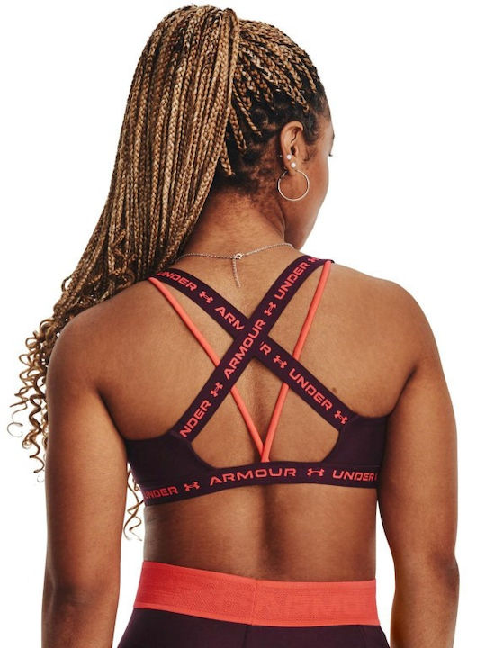 Under Armour Women's Bra without Padding Burgundy