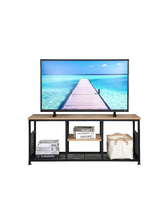 TV-Ständer Edge aus Metall & Holz Sonoma-artisan M120xB40xH50cm