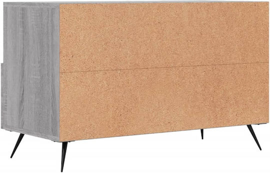 vidaXL TV-Ständer Grau M80xP36xH50cm