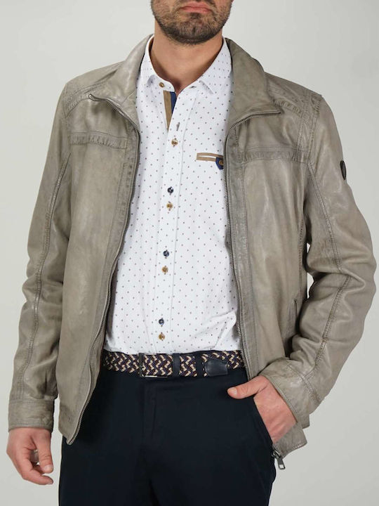 Leather Jacket Gray