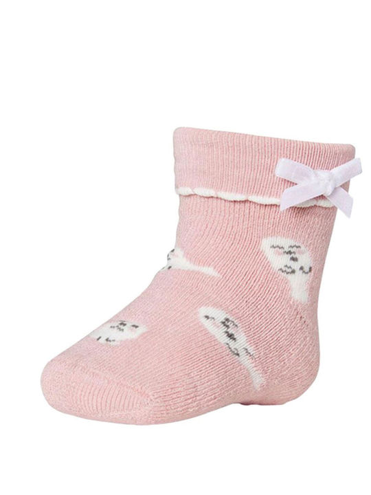 Ysabel Mora Kinderstrümpfe Rutschfest Knöchelsocken Rosa 2 Paare