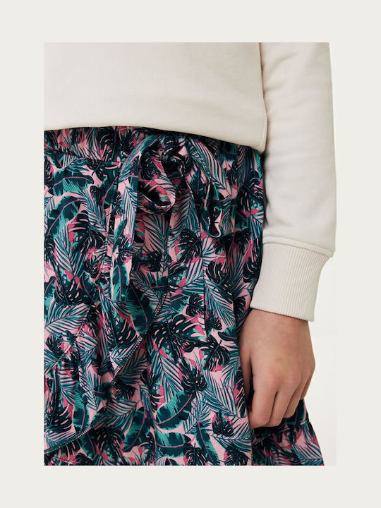 Fustă Plisată pentru Copii Floral Multicoloră